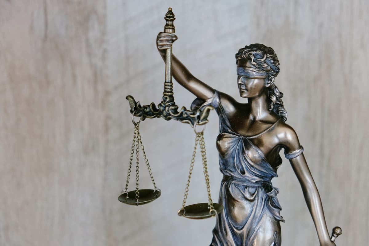 Scales of justice — professional legal services and law firm representation